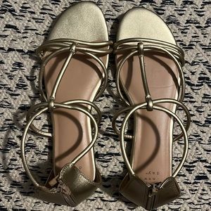 A New Day Gold Sandals Size 11